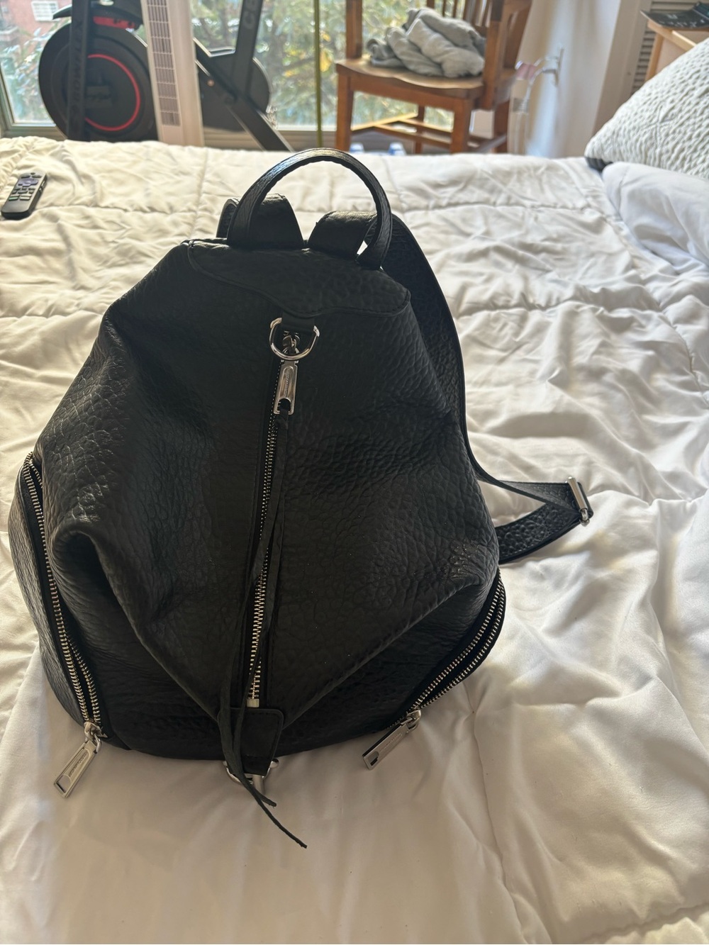 Rebecca Minkoff - Black Leather Backpack Bag - light use, tag still on